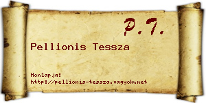 Pellionis Tessza névjegykártya